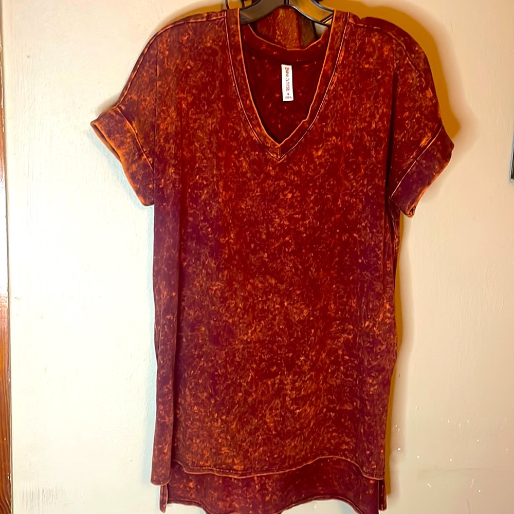 🌹Zenana Memory Lane Full Size Run Mineral Wash Tee Size S Women🌹